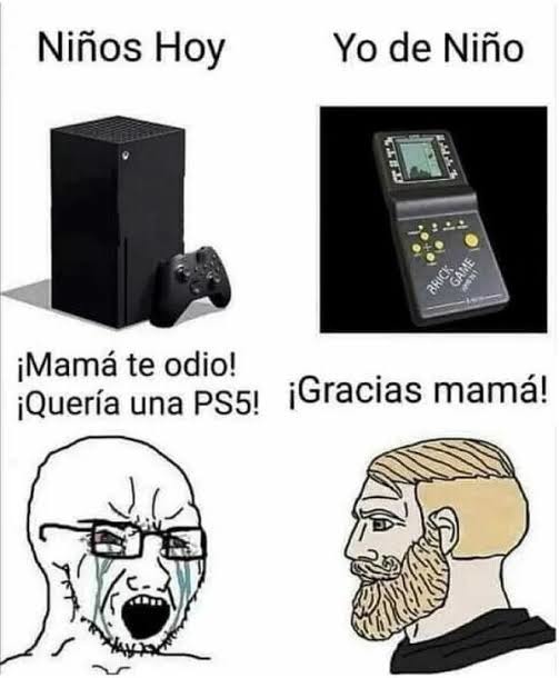 Nunca tive um desses mas não duvido que eram mais divertidos que consoles atuais - meme