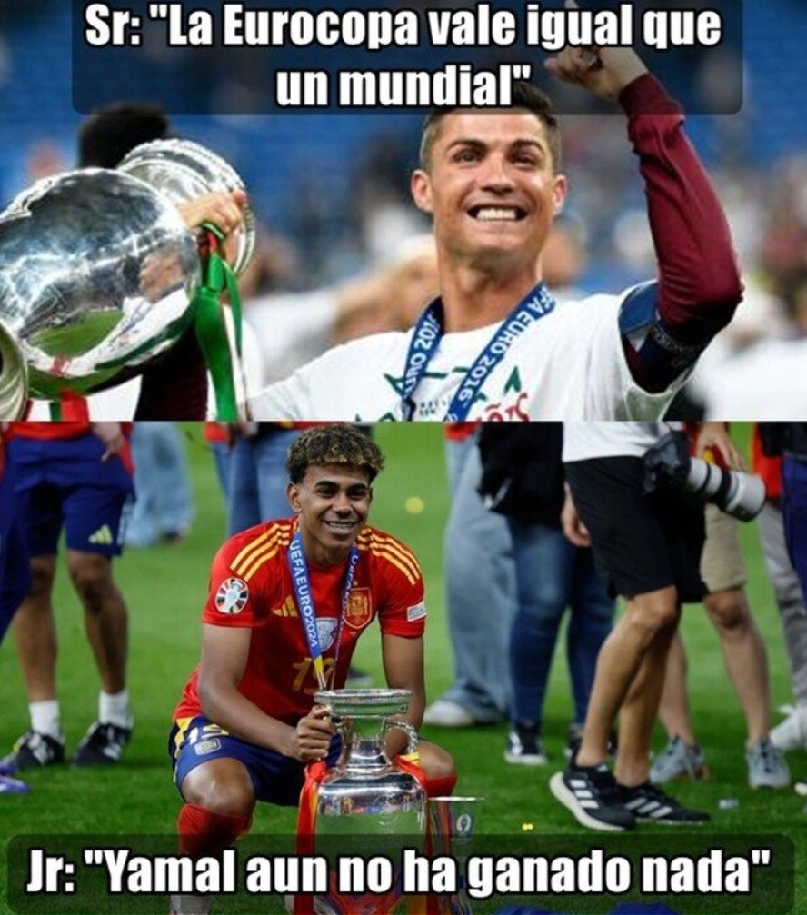 discutiendo fútbol - meme
