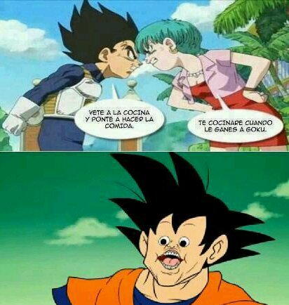 Ese Goku es un loquillo - meme