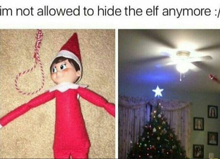 WAIT.....THE ELF'S NOT REAL!! MY LIFE IS A LIE!! - meme