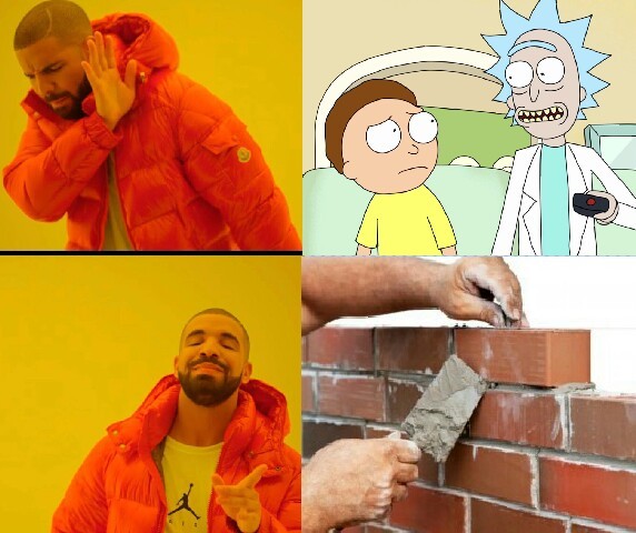 Brick and mortar - meme