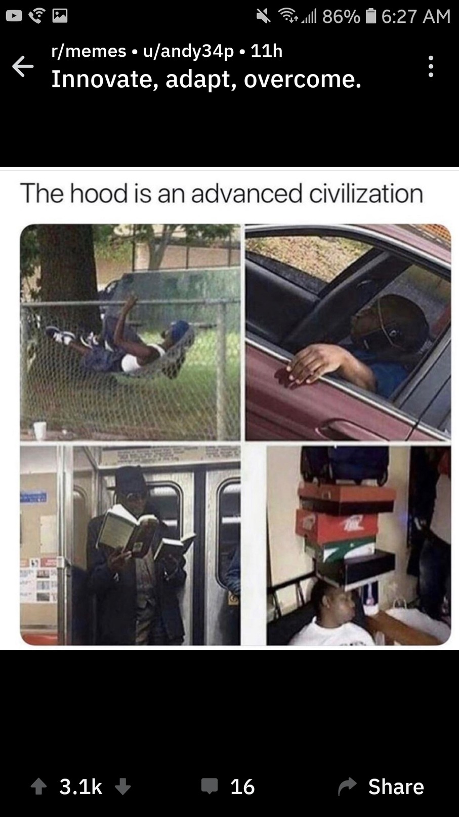 Hood memes funny