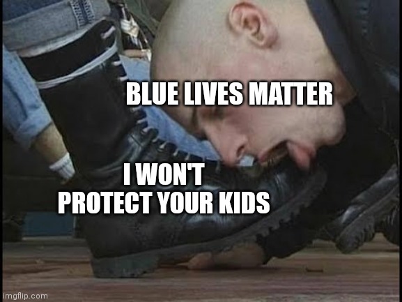 Coward cops need to lose their jobs - meme