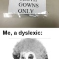 Dyslexic clown meme