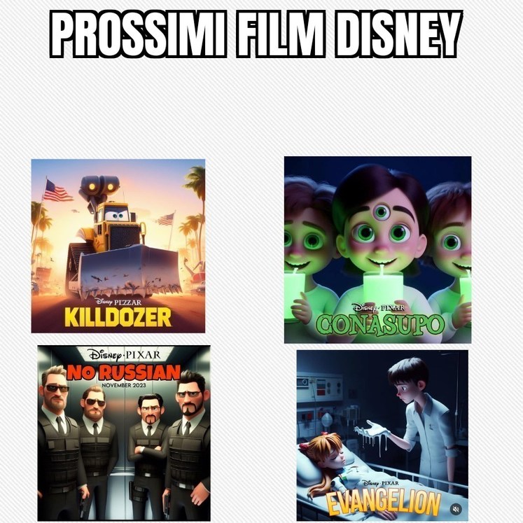 Ecco i prossimi film Disney - meme