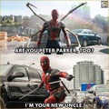 That would be the BEST way to introduce Spidey to Deadpool!