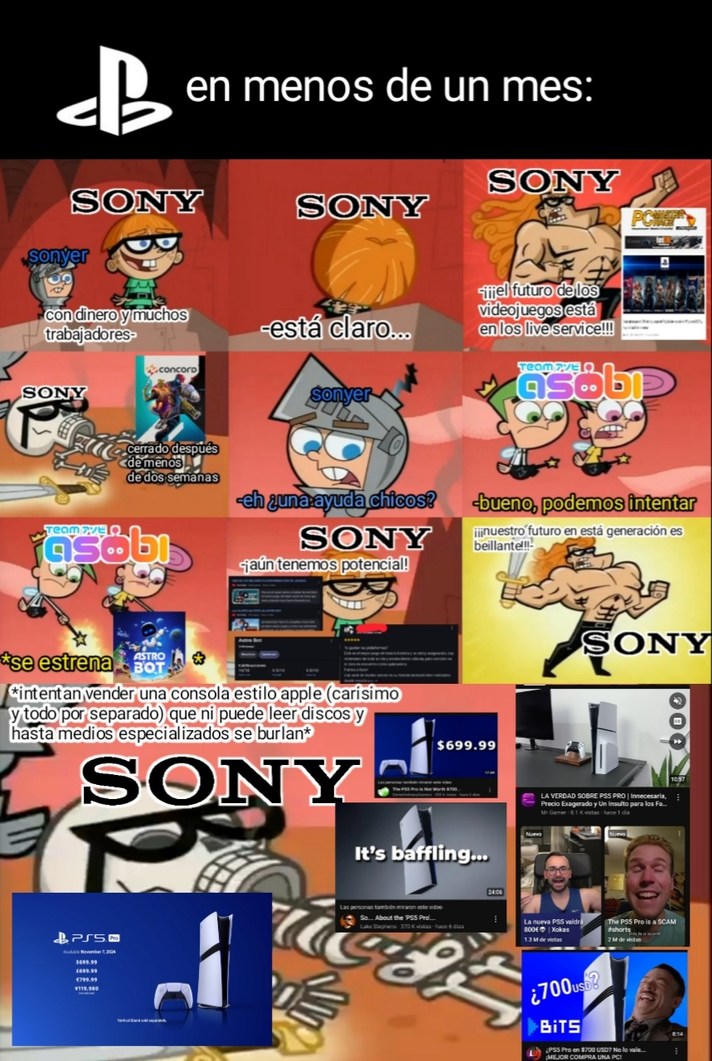 No tenia plata pa la ps5 normal y ahora no tengo ni razones pa la pro :yaoming: - meme