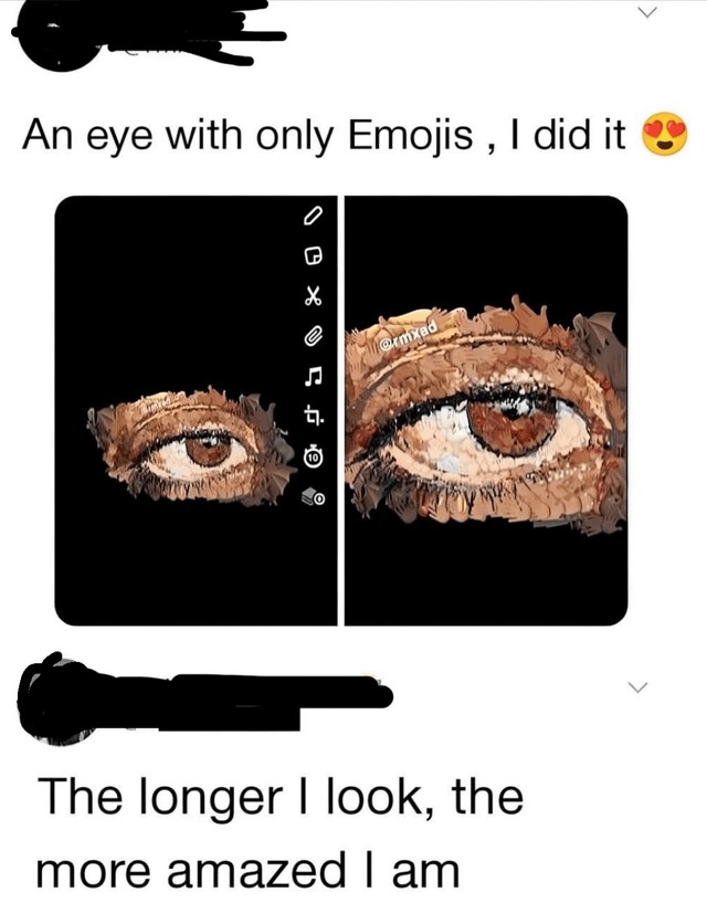 Art made with emojis - meme