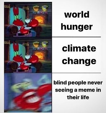 Blind people - meme