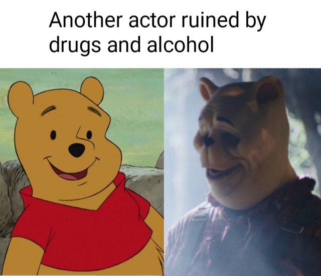 winnie the pooh on drugs - meme