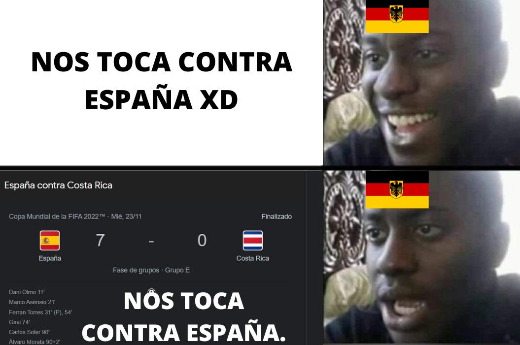 Meme del España Alemania