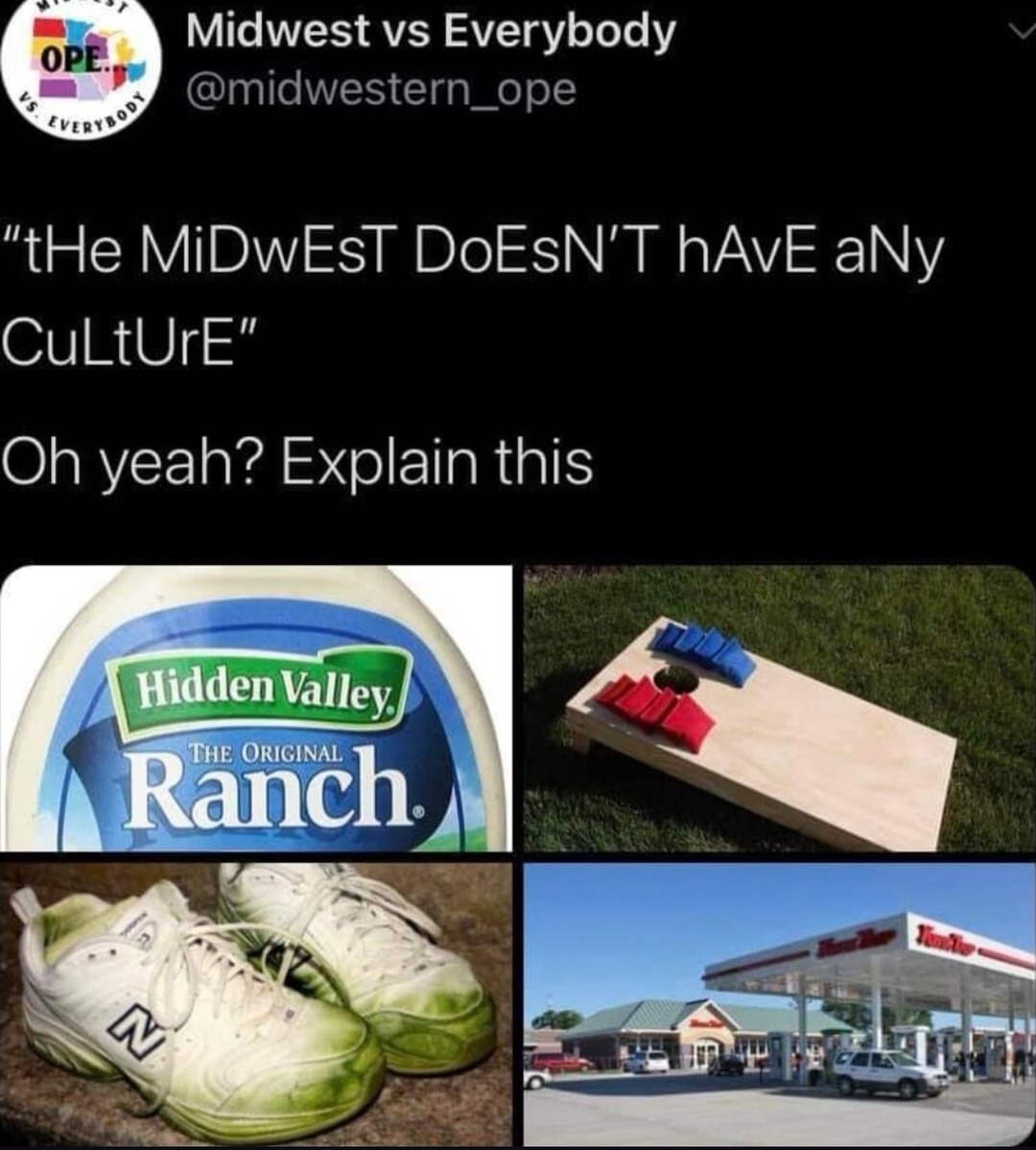 Midwest got more culture than your whole city bro - meme