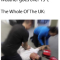 Hot weather in the UK