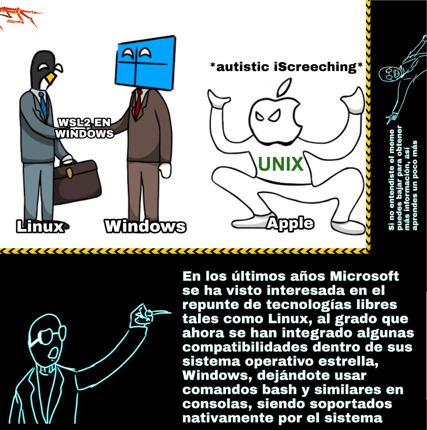 Piola usar bash de Linux en consola de Windows :0 - Meme subido por ...