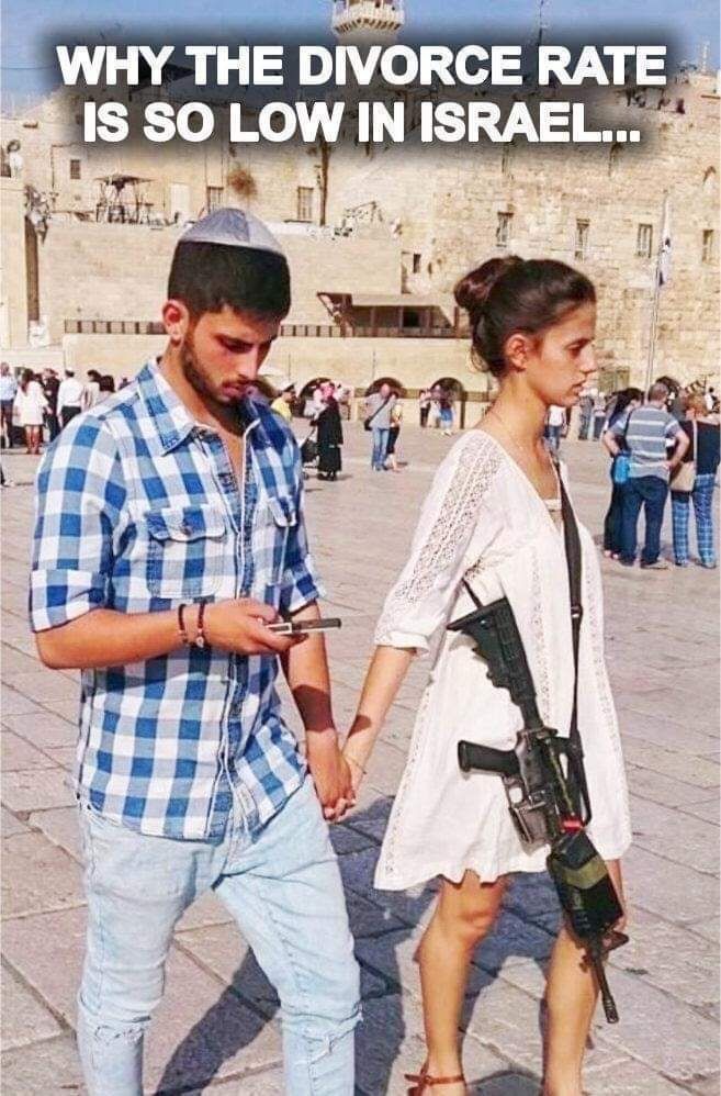 Why the divorce rate is so low in Israel... - meme