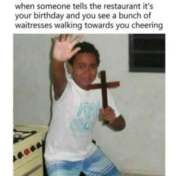 Waiter hot though - meme