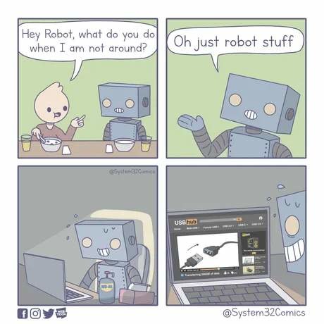 What do robots do? - meme