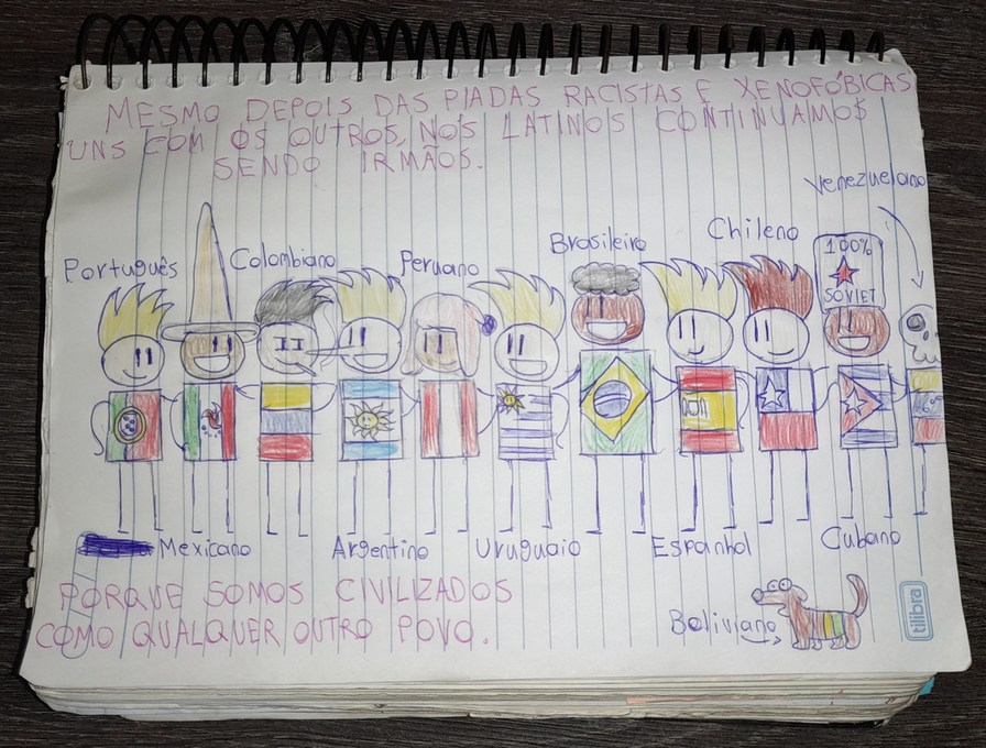 Meme propositadamente mal desenhado