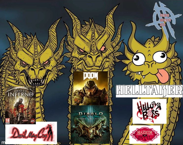 Empecé a jugar Dante Inferno y se me ocurrio el momo :happy: - meme