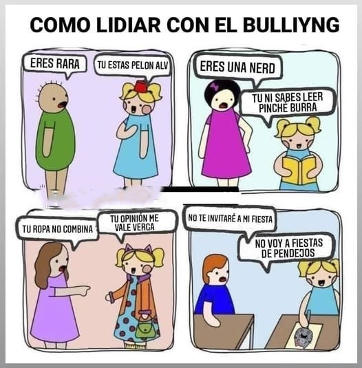 el manual para sobrevivir al bullying en la primaria - meme