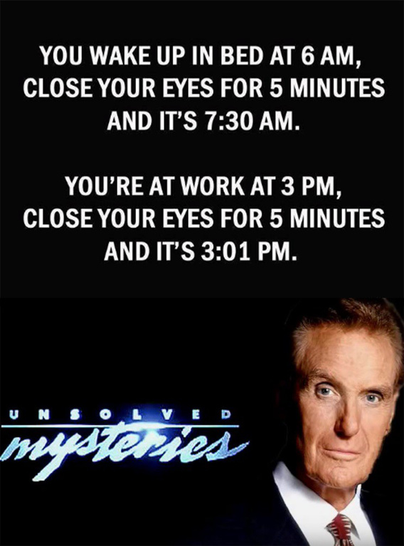 Unsolved mysteries - meme