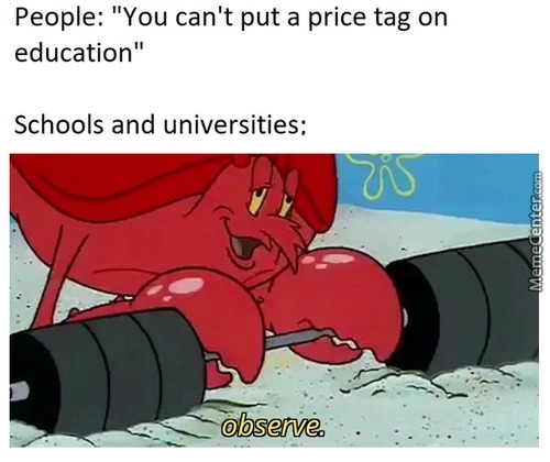 There are student loans - meme