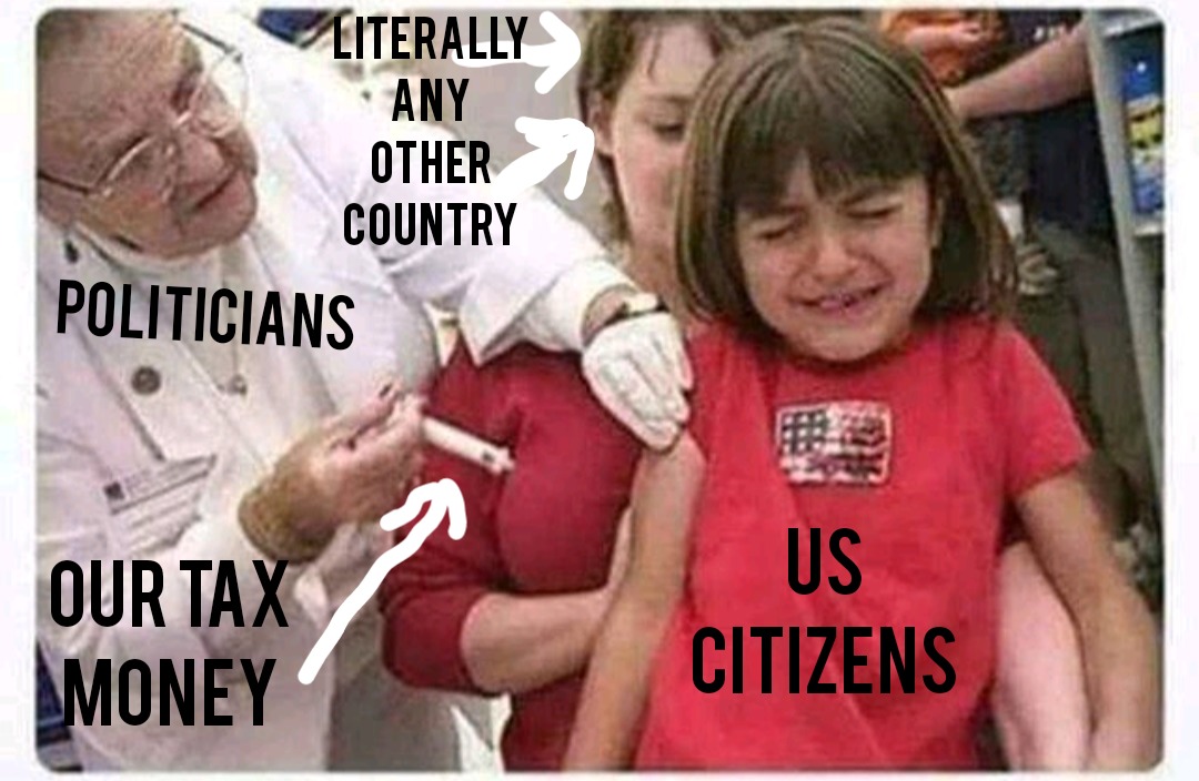 US tax money - meme