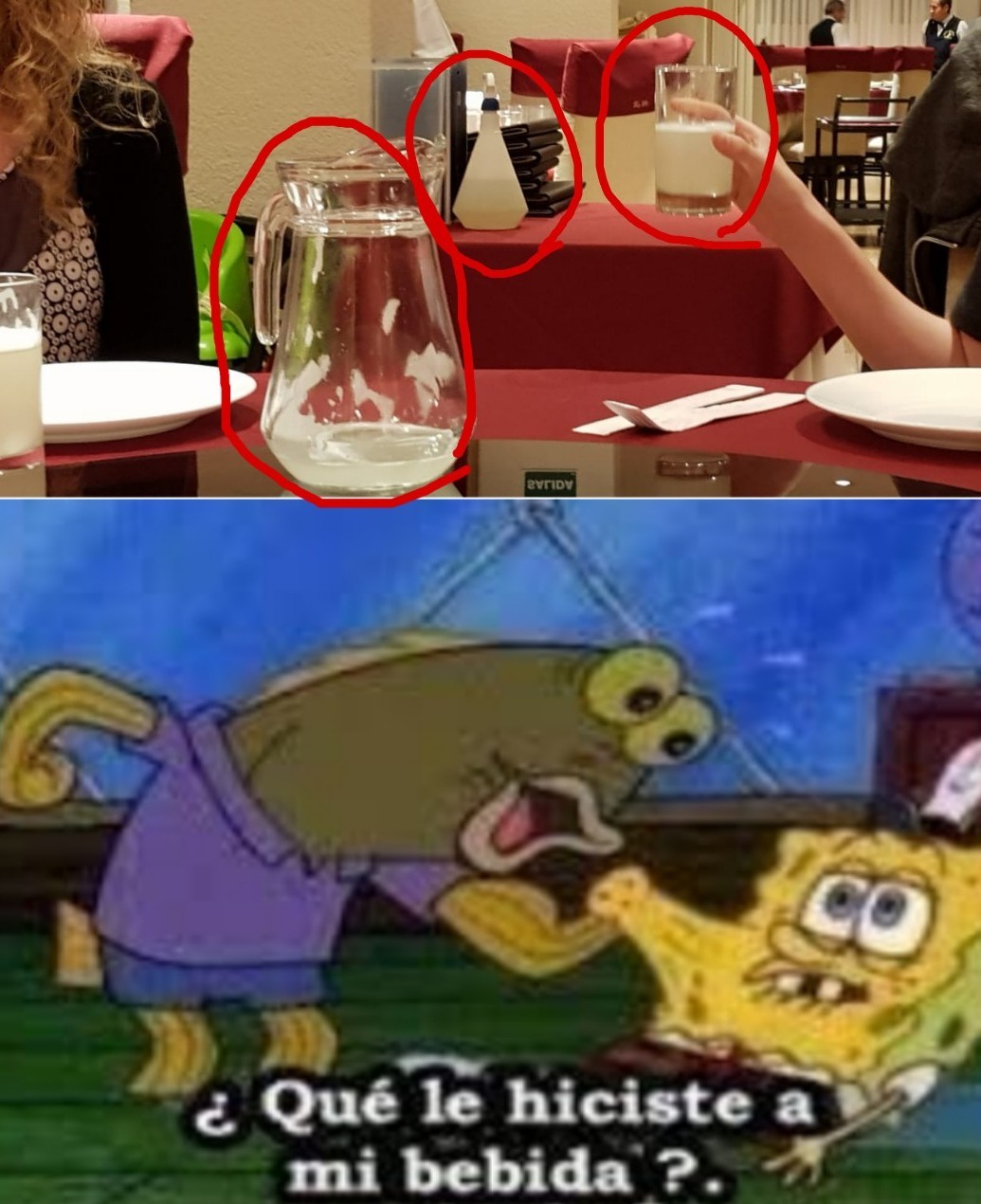 El limpia vidrios es del mismo color q la limonada - meme