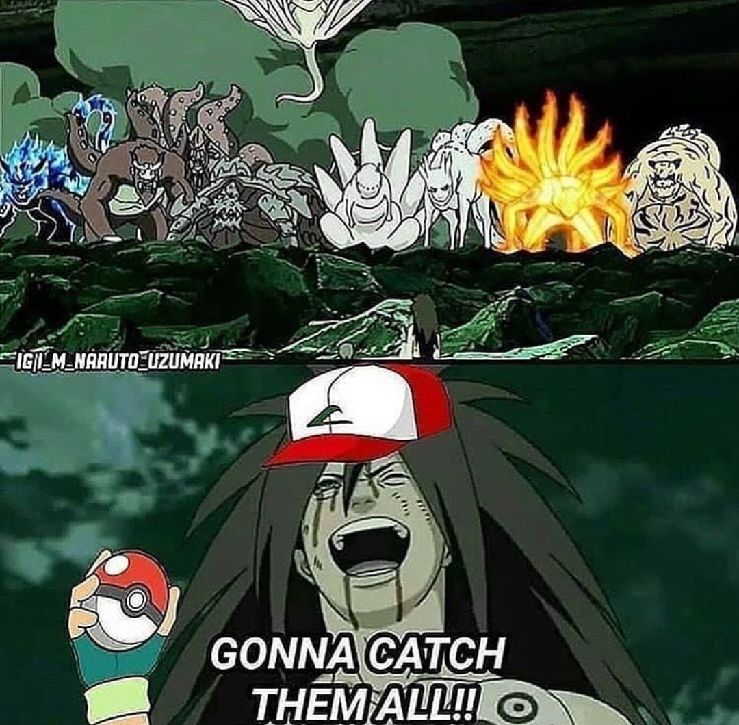 Naruto x Pokémon - meme