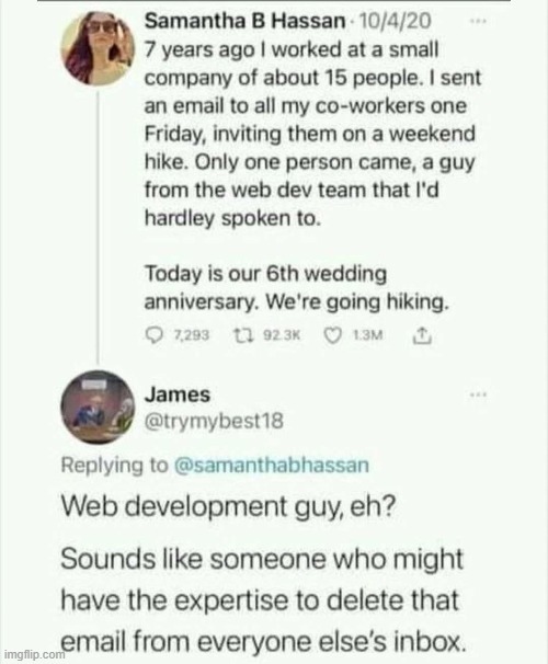web development dating story