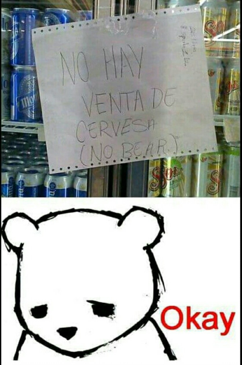 Pobre oso... - meme