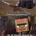 Minecraft balance