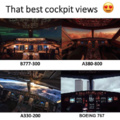Les meilleurs vues de cockpit