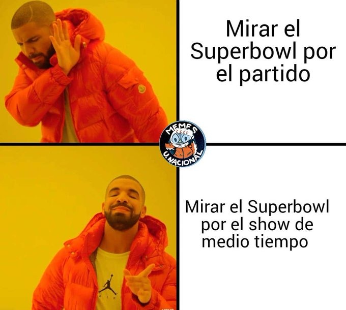 todos los no americanos que ven la Superbowl - meme