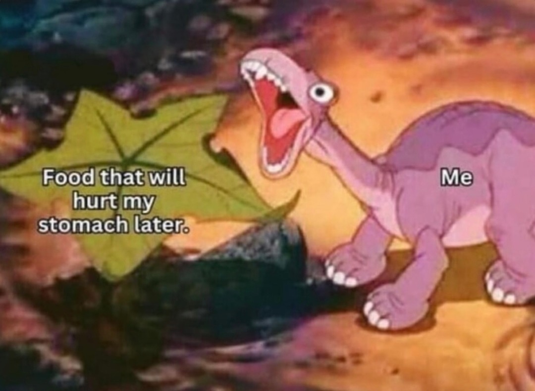 Foods that will fight me in my sleep later - meme