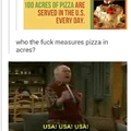 I want an acre of pizza