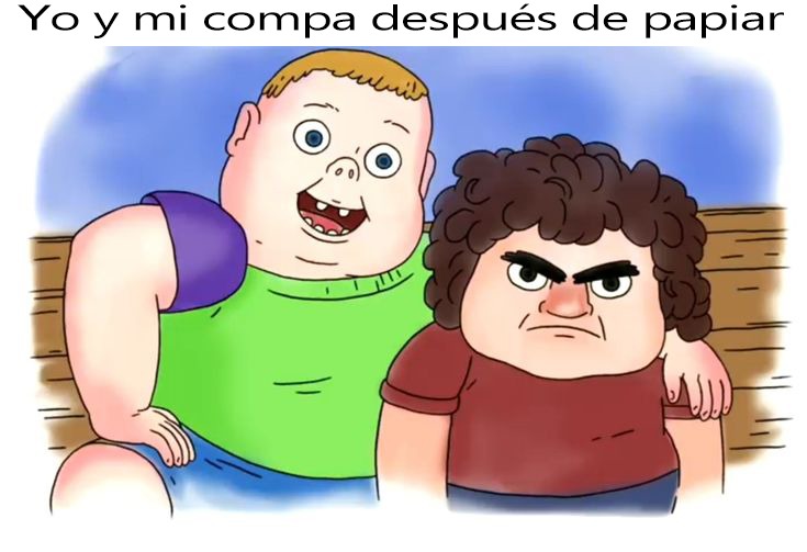 Yo y mi compa - meme