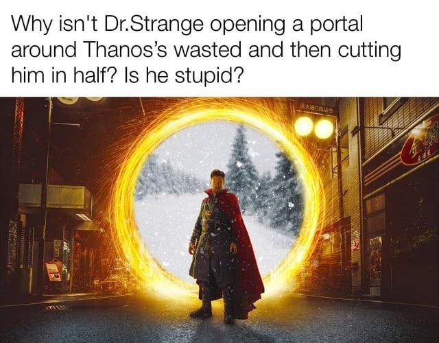 Dr. Strange really missed the easiest win button - meme