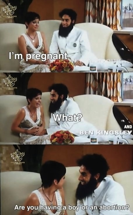 The dictator is awesome! Go watch it! - meme
