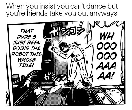 Iida can't dance - meme