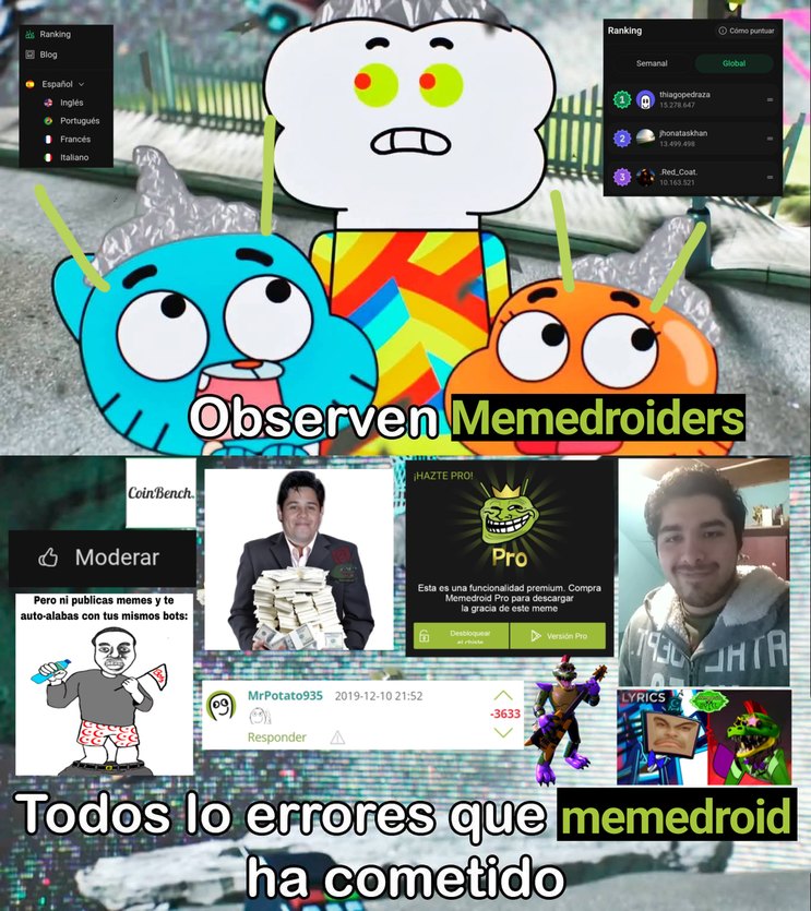 Todos los errores de memedroid (puede que si me hayan faltado más avisemen)