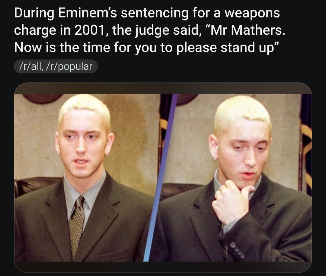 eminem in court - meme