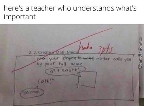 Good teacher - meme