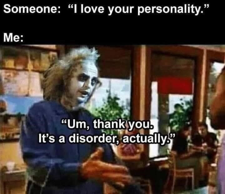 Personality disorder - meme