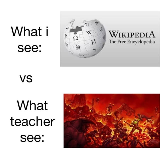 What teacher see - meme