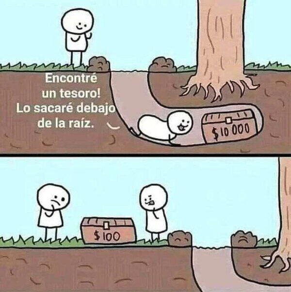 Tesoro nivel niño - meme