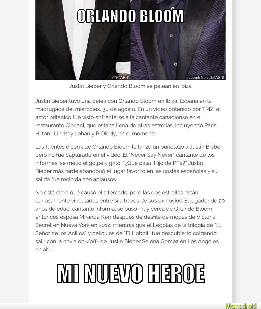 Mi Heroe - Meme subido por SalvadorGG :) Memedroid