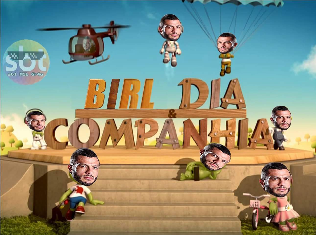 Curta nossa página "Sbt MiL gr4u" no Facebook - meme