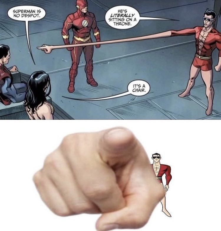 "Superman, oleme el dedo" - meme