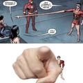 "Superman, oleme el dedo"